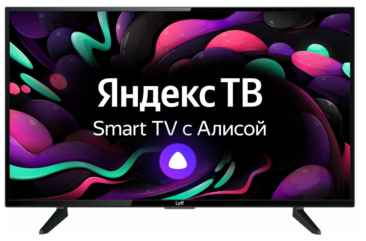 Телевизор Leff 43F520T LED (2020) на платформе Яндекс.ТВ, черный купить в  интернет-магазине Азбука техники