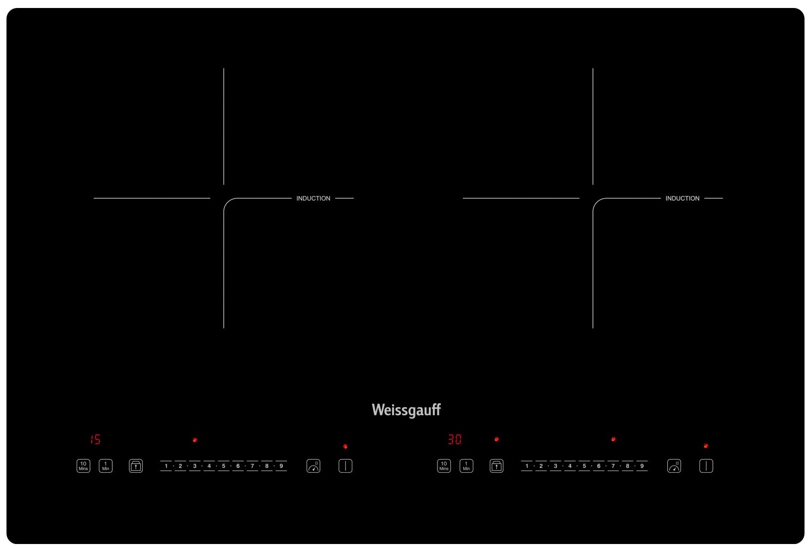 Индукционная варочная панель Weissgauff HI 412 H купить в интернет-магазине  Азбука техники