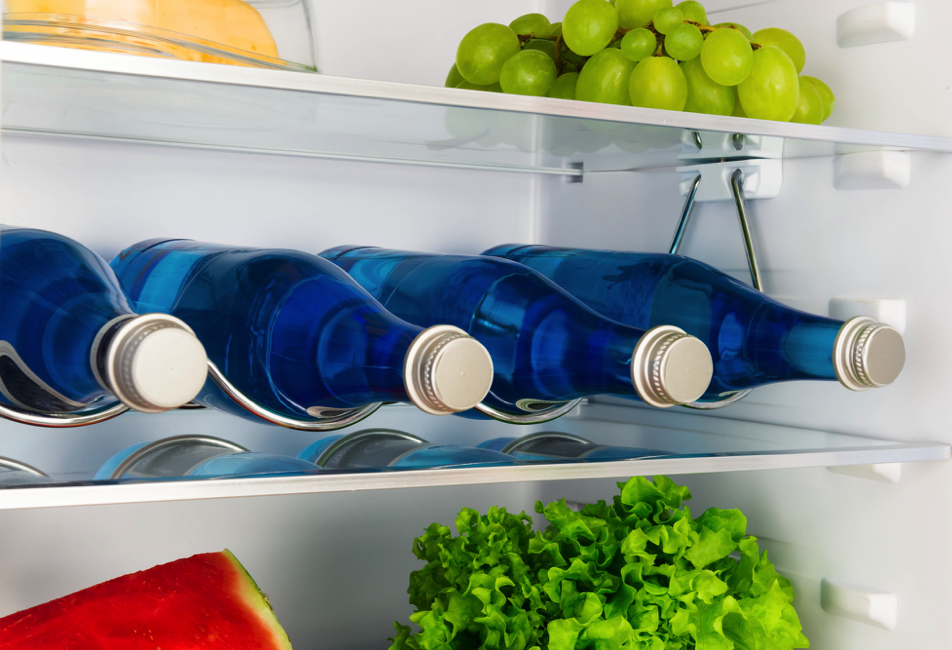 Полка решетка для бутылок в холодильник